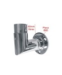 Soporte de pared para tubo redondo pulido espejo 2555-INOX