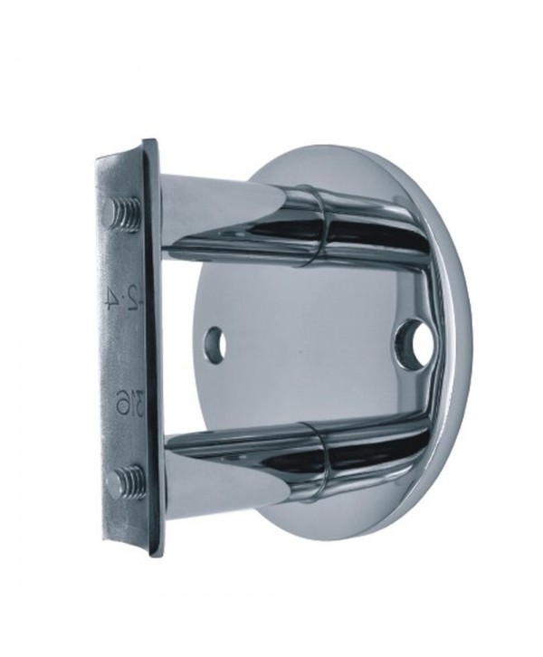 Soporte de pared acero pulido espejo para poste 2556-INOX