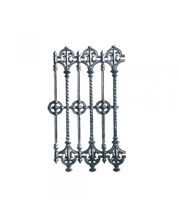 34-BAL Barrote decorativo con adornos de fundición