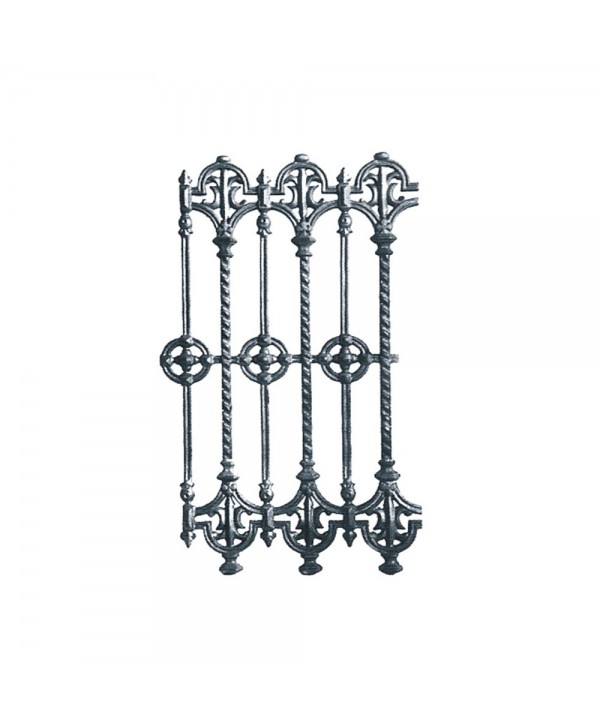 34-BAL Barrote decorativo con adornos de fundición