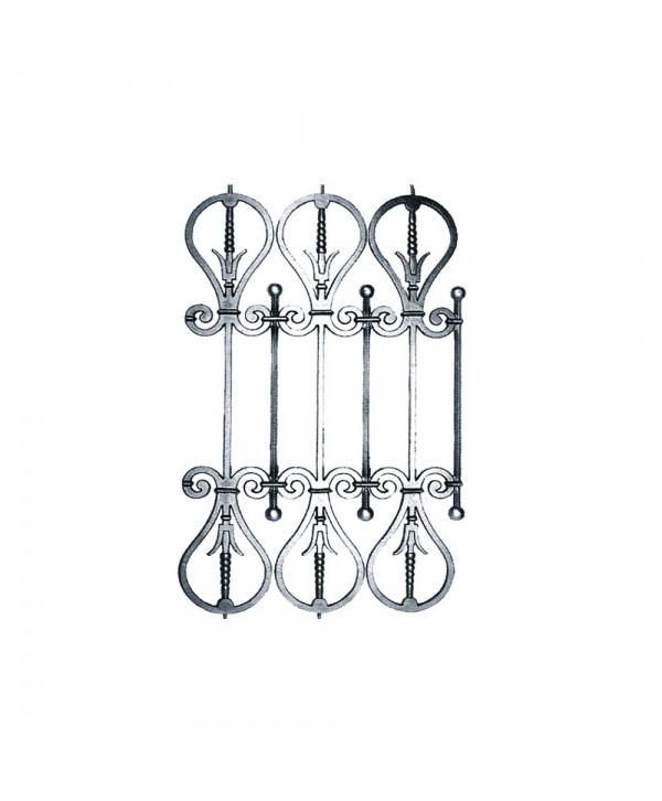 35-BAL Balaustre panel de fundición para balcón