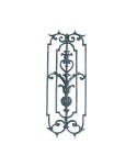 37-BAL Balaustre de fundición artística para puerta