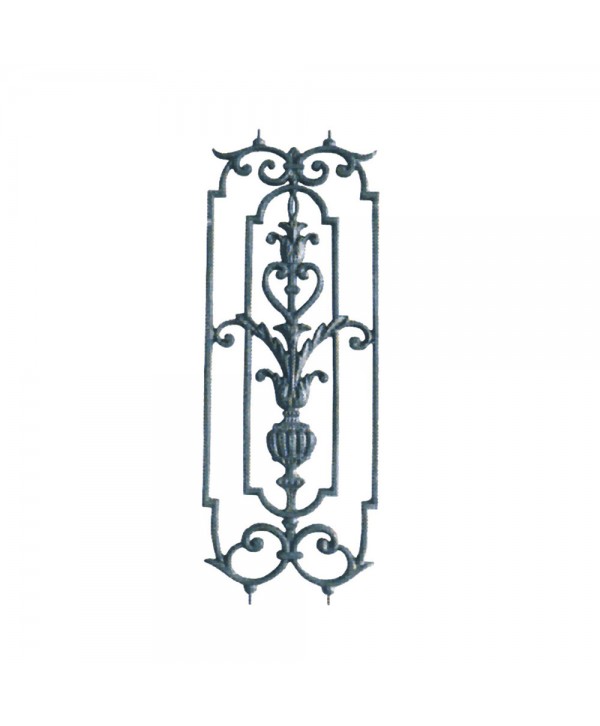 37-BAL Balaustre de fundición artística para puerta