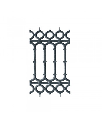 40-BAL Barrote fundición con adornos de aros