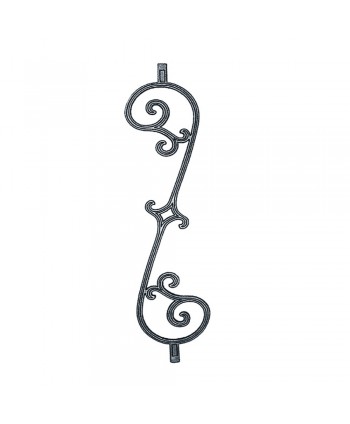 52-BAL Balaustre de hierro fundido en forma de S
