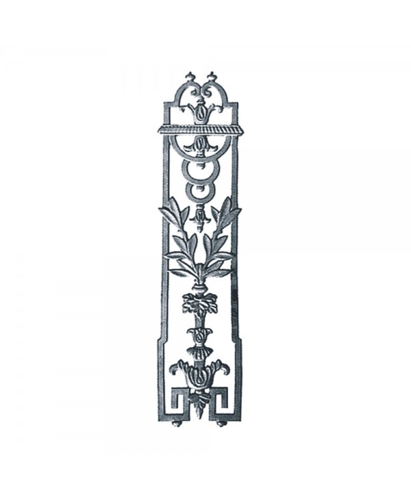 68-BAL Balaustre fundición con dibujo central de hojas