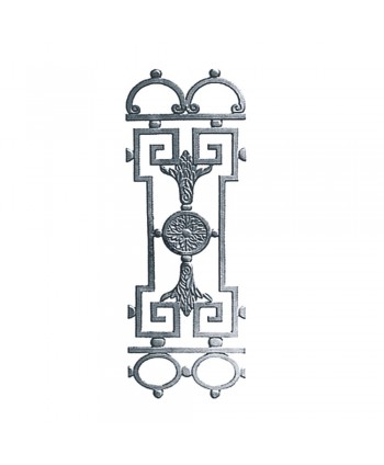 69-BAL Balaustre hierro fundido con rosetón central