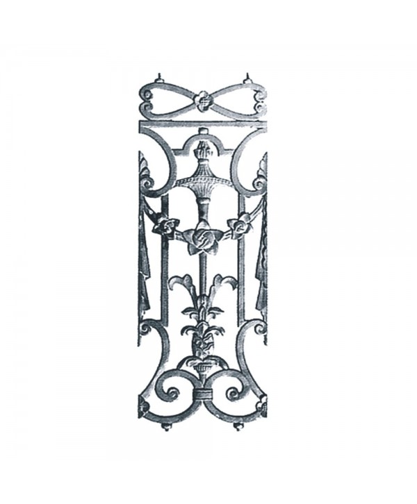 70-BAL Barrote fundición de diseño barroco