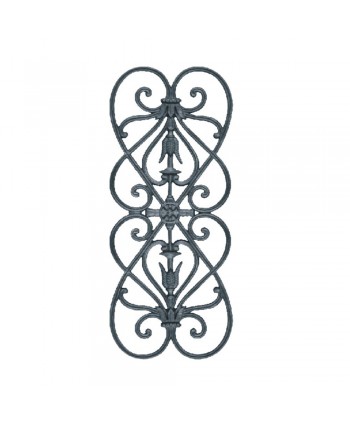 104-BAL Barrote con dibujo de fundición artística