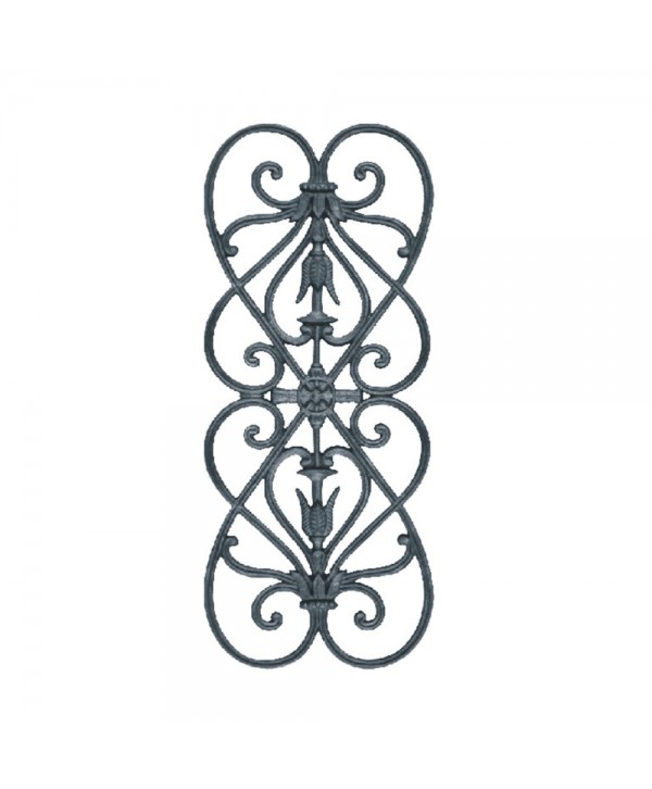 104-BAL Barrote con dibujo de fundición artística