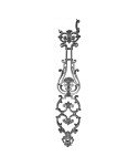 107-BAL Barrote hierro fundido ornamental