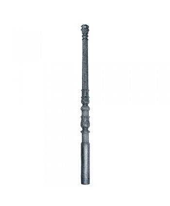 14-AE Poste redondo de fundición ornamental