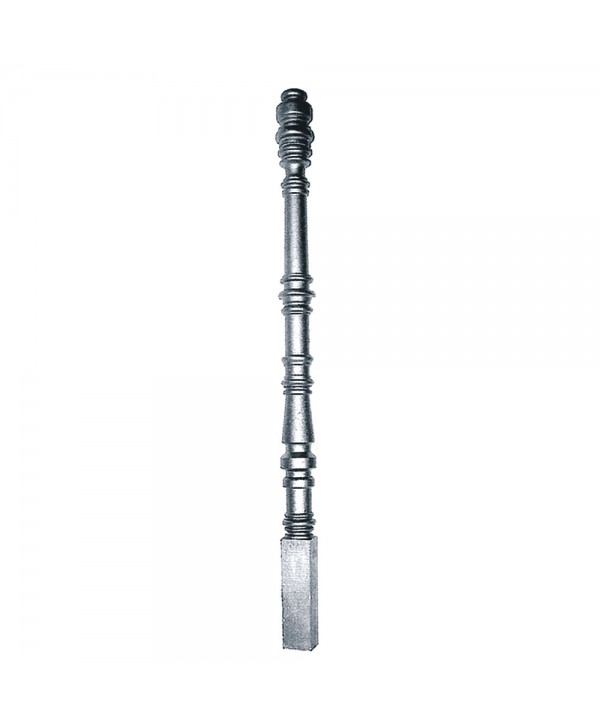 17-AE Poste fundición para barandillas rústica