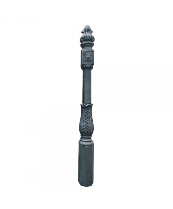 23-AE Poste robusto de fundición para barandas y verjas