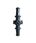 7-CR Cruceta ornamental para barrotes redondos