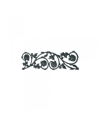 25-SB Solera fundición con rosas y hojas ornamentales