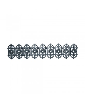 43-SB Cenefa de fundición con óvalos floreados