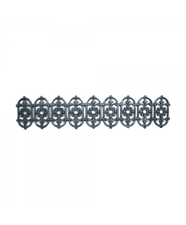 43-SB Cenefa de fundición con óvalos floreados