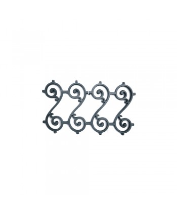 47-SB Solera de fundición con rizos en forma de S