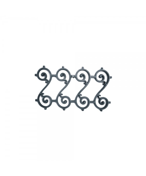 47-SB Solera de fundición con rizos en forma de S