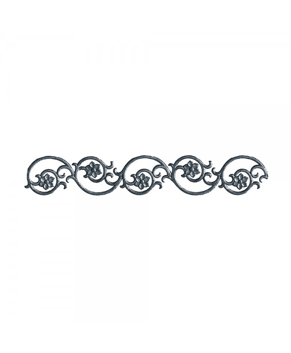 78-SB Cenefa fundición con flores para rejas y balcones