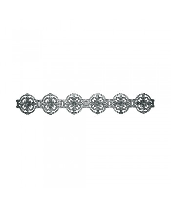110-SB Cenefa fundida con dibujos de aros ornamentales