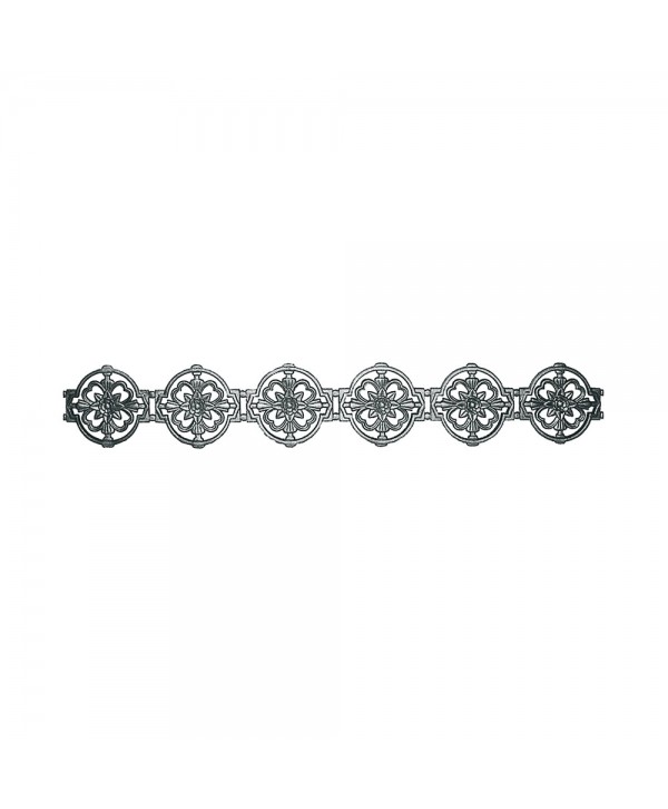 110-SB Cenefa fundida con dibujos de aros ornamentales