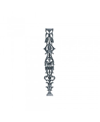 3-AC Adorno de hierro fundido para puertas