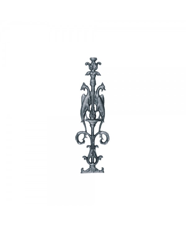 4-AC Adorno de fundición con dragones