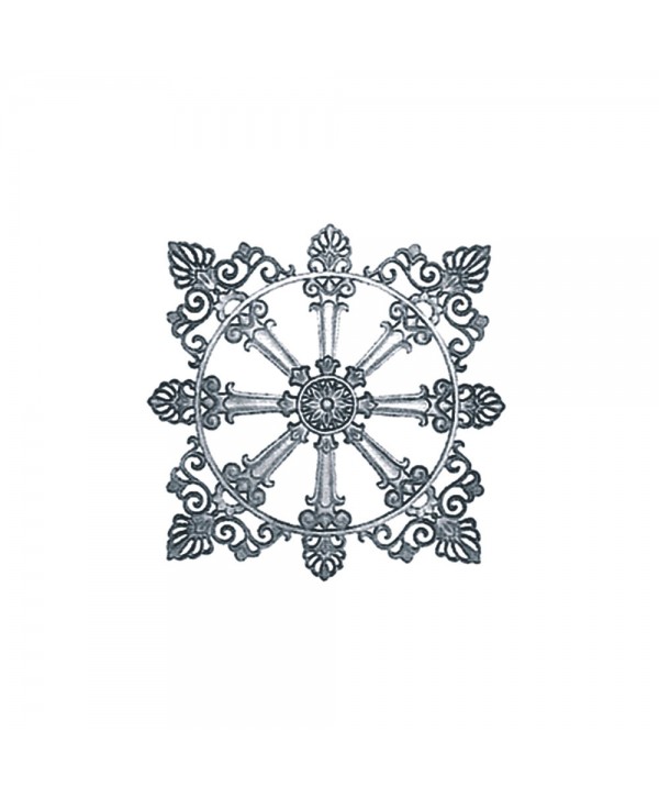 62-AC Adorno cuadrado de fundición decorativa