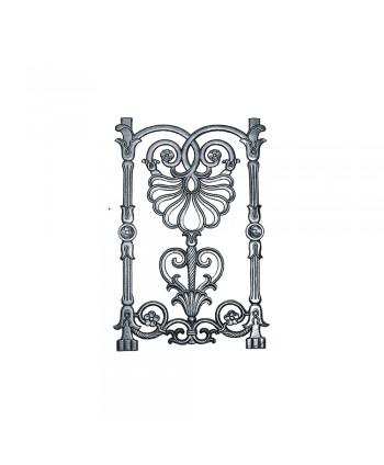 65-AC Adorno de hierro fundido para puertas