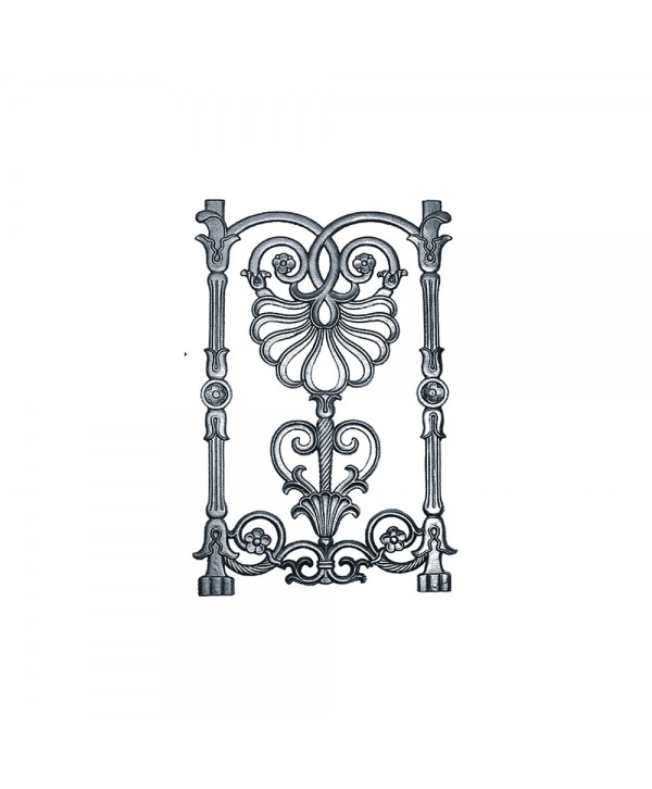 65-AC Adorno de hierro fundido para puertas