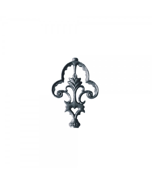 83-AC Adorno superior de barrote en hierro fundido