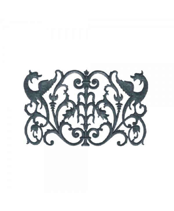 118-AC Adorno de dragones en fundición artística