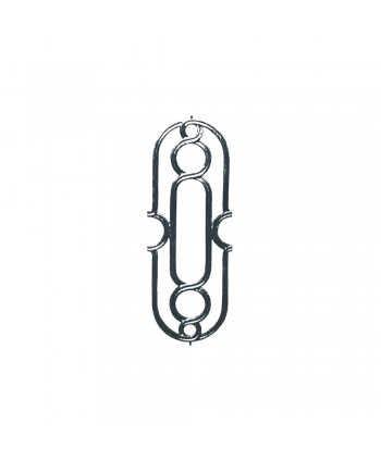 122-AC Adorno fundición con forma de óvalo