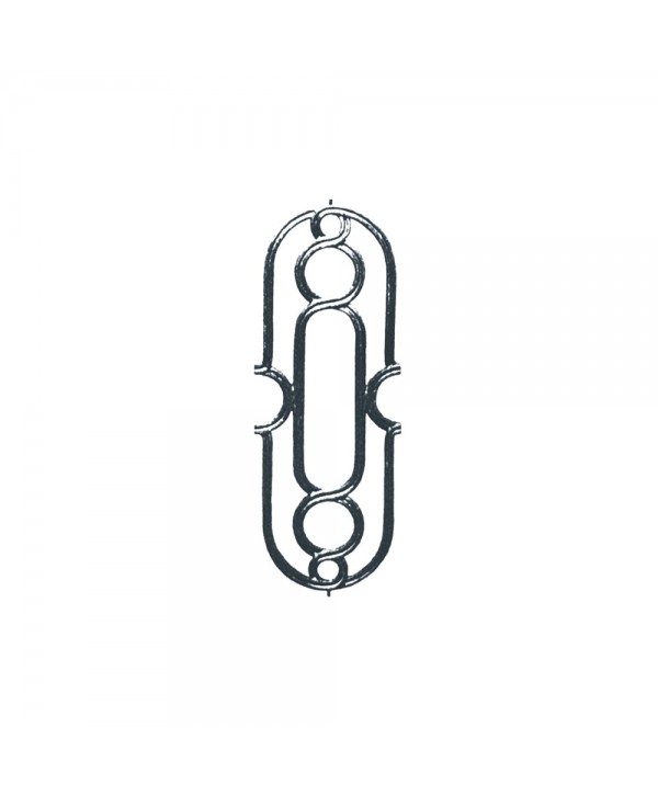 122-AC Adorno fundición con forma de óvalo