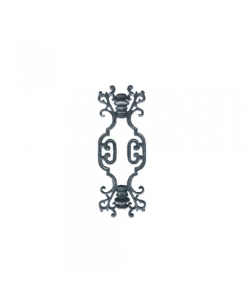 128-AC Adorno central para barrote en hierro fundido
