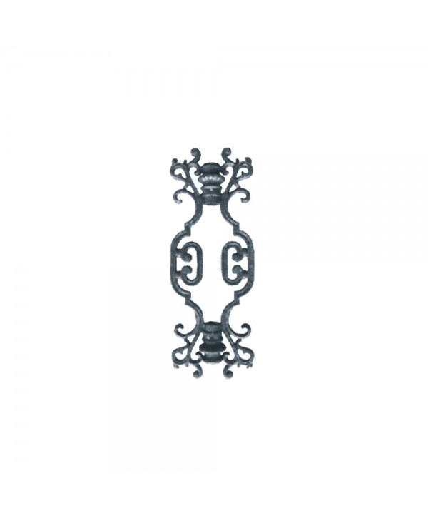 128-AC Adorno central para barrote en hierro fundido