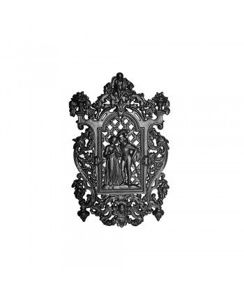 130-AC-2 Cuadro en hierro fundido con dibujo de príncipes