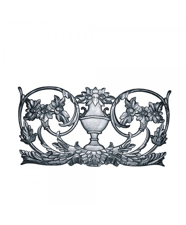 140-AC Adorno de hierro fundido para decorar cancelas