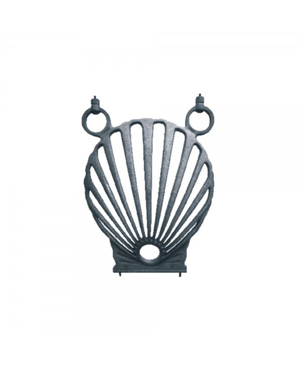 160-AC Adorno fundición con la concha de Santiago