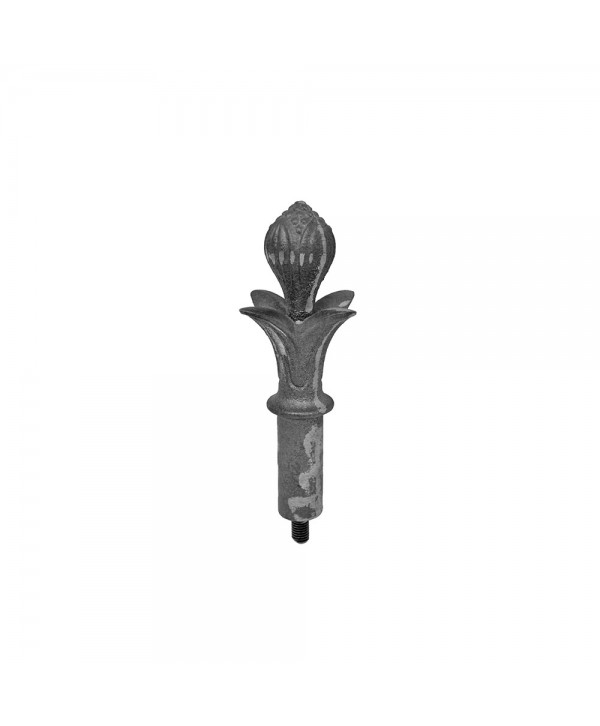 161-AC Adorno fundición con forma de remate con pétalos