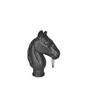 191-AC Cabeza caballo de fundición ornamental para tubo