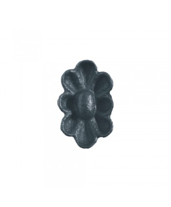 25-PR Roseta ovalada de hierro fundido