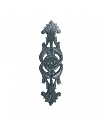 19-PR Roseta sencilla de fundición decorativa