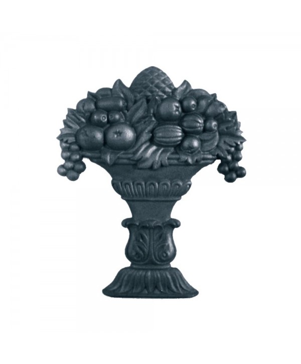 46-PR Roseta fundición con jarrón de frutas