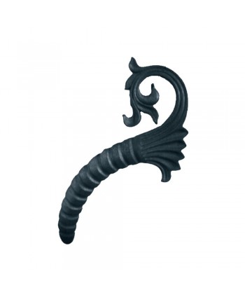 47-PR Hoja de hierro fundido decorativa