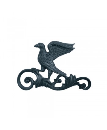 51-PR Roseta de fundición con pájaro