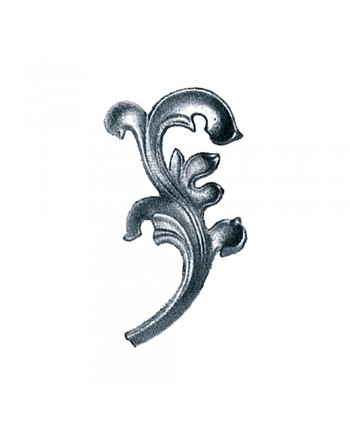 53-PR Hoja ornamental de hierro fundido