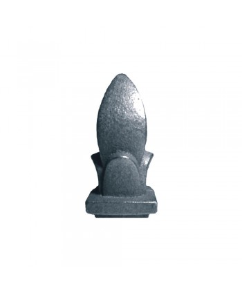 35-RE Remate liso de fundición para cuadrado